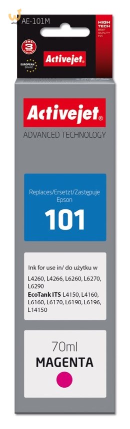 Activejet AE-101M Tusz (zamiennik Epson 101; Supreme; 70 ml; czerwony)
