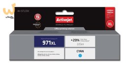 Activejet AH-971CRX Tusz (zamiennik HP 971XL CN626AE; Premium; 100 ml; niebieski)