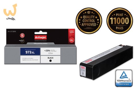 Activejet AH-973BRX Tusz (zamiennik HP 973XL L0S07AE; Premium; 220 ml; czarny) Activejet AH-973BRX Tusz (zamiennik HP 973XL L0S07AE; Premium; 220 ml; czarny)