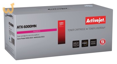 Activejet ATX-6000MN Toner (zamiennik Xerox 106R01632; Supreme; 1000 stron; czerwony) Activejet ATX-6000MN Toner (zamiennik Xerox 106R01632; Supreme; 1000 stron; czerwony)