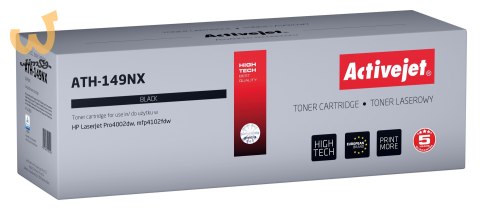 Activejet ATH-149NX Toner (zamiennik HP 149X HP149X W1490X; Supreme; 9500 stron; czarny) Activejet ATH-149NX Toner (zamiennik HP 149X HP149X W1490X; Supreme; 9500 stron; czarny)