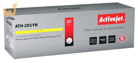 Activejet ATH-201YN Toner (zamiennik HP 201A CF402A; Supreme; 1400 stron; żółty) Activejet ATH-201YN Toner (zamiennik HP 201A CF402A; Supreme; 1400 stron; żółty)