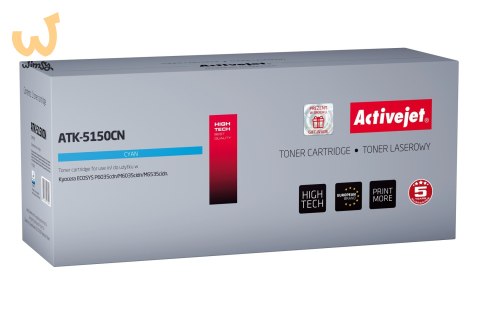 Activejet ATK-5150CN Toner (zamiennik Kyocera TK-5150C; Supreme; 10000 stron; niebieski) Activejet ATK-5150CN Toner (zamiennik Kyocera TK-5150C; Supreme; 10000 stron; niebieski)