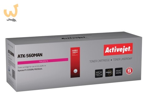 Activejet ATK-560MAN Toner (zamiennik Kyocera TK-560M; Premium; 10000 stron; czerwony) Activejet ATK-560MAN Toner (zamiennik Kyocera TK-560M; Premium; 10000 stron; czerwony)