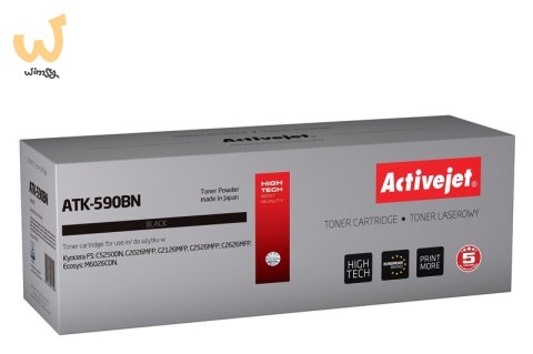 Activejet ATK-590BN Toner (zamiennik Kyocera TK-590BK; Supreme; 7000 stron; czarny) Activejet ATK-590BN Toner (zamiennik Kyocera TK-590BK; Supreme; 7000 stron; czarny)