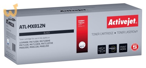 Activejet ATL-MX812N Toner (zamiennik Lexmark 62D2000; Supreme; 6000 stron; czarny) Activejet ATL-MX812N Toner (zamiennik Lexmark 62D2000; Supreme; 6000 stron; czarny)
