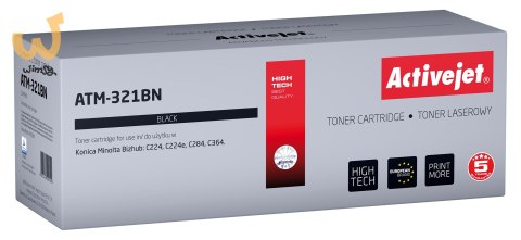 Activejet ATM-321BN Toner (zamiennik Konica Minolta TN321K; Supreme; 27000 stron; czarny) Activejet ATM-321BN Toner (zamiennik Konica Minolta TN321K; Supreme; 27000 stron; czarny)