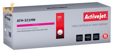 Activejet ATM-321MN Toner (zamiennik Konica Minolta TN321M; Supreme; 25000 stron; czerwony) Activejet ATM-321MN Toner (zamiennik Konica Minolta TN321M; Supreme; 25000 stron; czerwony)