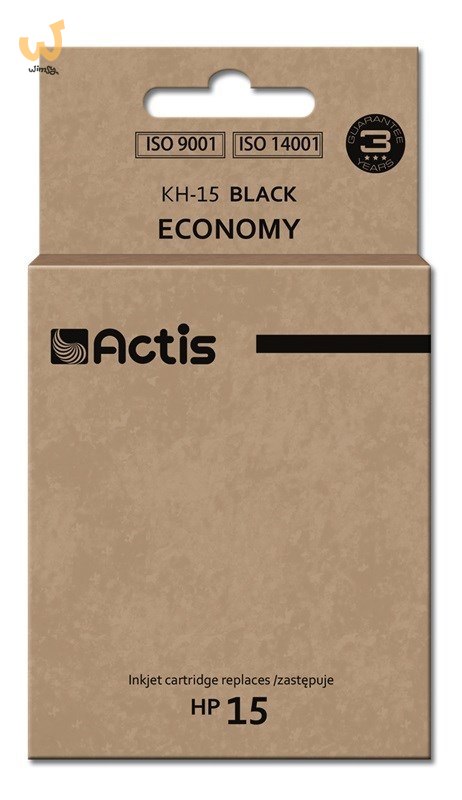 Actis KH-15 Tusz (zamiennik HP 15 C6615N; Standard; 44 ml; czarny) Actis KH-15 Tusz (zamiennik HP 15 C6615N; Standard; 44 ml; czarny)