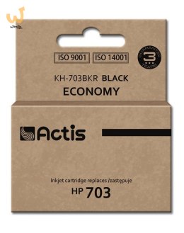 Actis KH-703BKR Tusz (zamiennik HP 703 CD887AE; Standard; 15 ml; czarny)