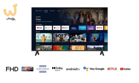 Telewizor TCL 43S5400A LED 43'' Full HD Android Dolby Digital DVB-T2 Srebrny Telewizor TCL 43S5400A LED 43'' Full HD Android Dolby Digital DVB-T2 Srebrny