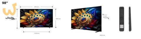 Telewizor TCL 98C655 QLED 98" 4K Ultra HD 120Hz Google TV Dolby Vision IQ Titan Telewizor TCL 98C655 QLED 98" 4K Ultra HD 120Hz Google TV Dolby Vision IQ Titan
