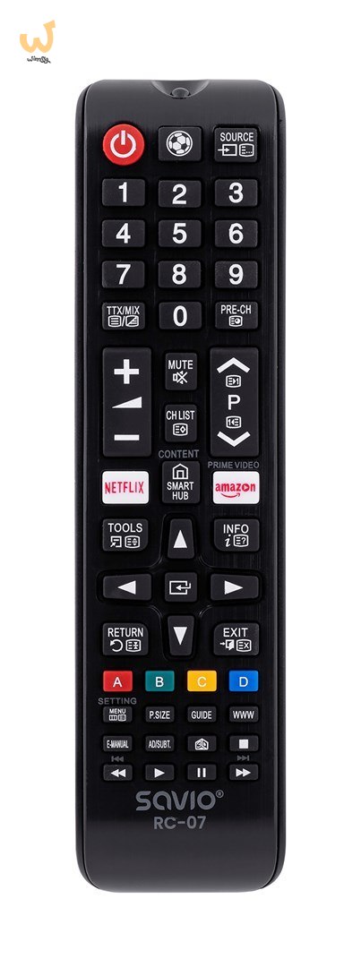Pilot uniwersalny SAVIO RC-07 (telewizory) Pilot uniwersalny SAVIO RC-07 (telewizory)