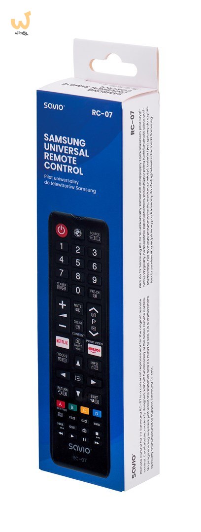 Pilot uniwersalny SAVIO RC-07 (telewizory) Pilot uniwersalny SAVIO RC-07 (telewizory)