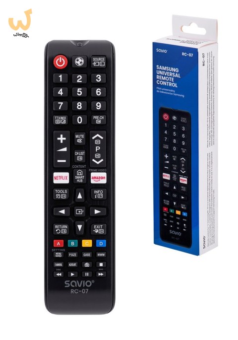 Pilot uniwersalny SAVIO RC-07 (telewizory) Pilot uniwersalny SAVIO RC-07 (telewizory)