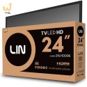 Telewizor Lin 24LHDD06 LED 24'' HD Ready DVB-T2 Czarny