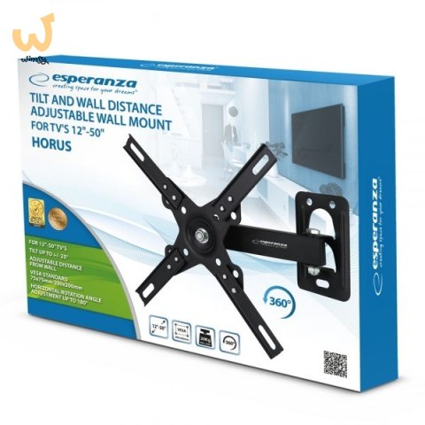 ESPERANZA UCHWYT DO TV 12''-50'' HORUS ERW011 ESPERANZA UCHWYT DO TV 12''-50'' HORUS ERW011