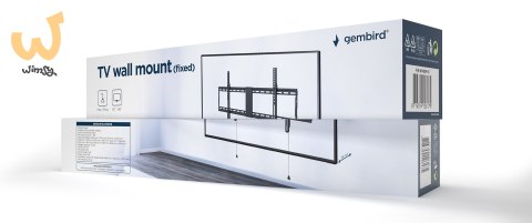 GEMBIRD UCHWYT ŚCIENNY LCD 43-90 VESA MAX 800 X 400MM, DO 70KG GEMBIRD UCHWYT ŚCIENNY LCD 43-90 VESA MAX 800 X 400MM, DO 70KG