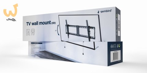 GEMBIRD UCHWYT ŚCIENNY REGULOWANY LCD 43-90 VESA MAX 800 X 400MM, DO 70KG GEMBIRD UCHWYT ŚCIENNY REGULOWANY LCD 43-90 VESA MAX 800 X 400MM, DO 70KG