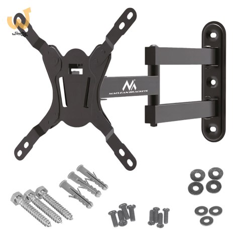 MACLEAN UCHWYT DO TELEWIZORA LUB MONITORA, MAX. VESA 200X200, 23-43", 30KG, CZARNY MC-418 MACLEAN UCHWYT DO TELEWIZORA LUB MONITORA, MAX. VESA 200X200, 23-43", 30KG, CZARNY MC-418