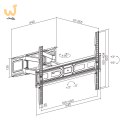 MACLEAN UCHWYT DO TELEWIZORA VESA 600X400 MC-710N