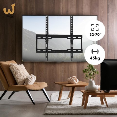 MACLEAN UCHWYT DO TV MAX VESA 400X400, 32-70", 45KG, REG. ODCHYLENIA +0°~-10°, MC-412 MACLEAN UCHWYT DO TV MAX VESA 400X400, 32-70", 45KG, REG. ODCHYLENIA +0°~-10°, MC-412