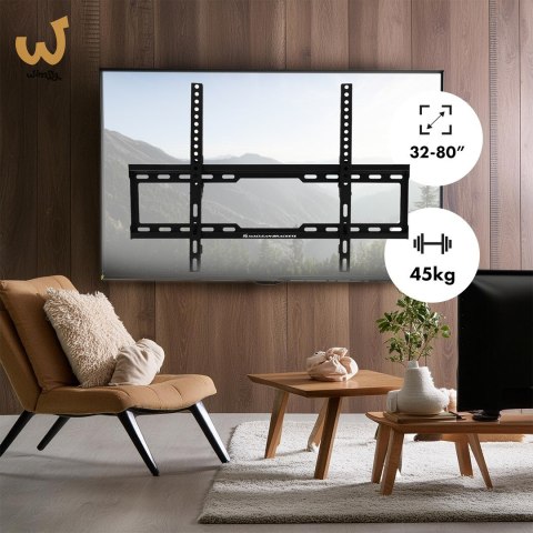 MACLEAN UCHWYT DO TV MAX VESA 600X400, 32-80", 45KG, REG. ODCHYLENIA +0°~-10° MC-413 MACLEAN UCHWYT DO TV MAX VESA 600X400, 32-80", 45KG, REG. ODCHYLENIA +0°~-10° MC-413