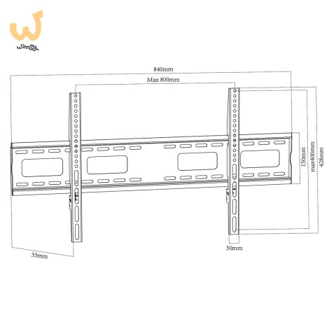 MACLEAN UCHWYT DO TV MAX VESA 800X400, 43-120", 120KG MC-420 MACLEAN UCHWYT DO TV MAX VESA 800X400, 43-120", 120KG MC-420