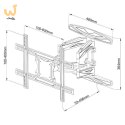 TECHLY UCHWYT ŚCIENNY TV LED/LCD 40-80 CALI 50KG O