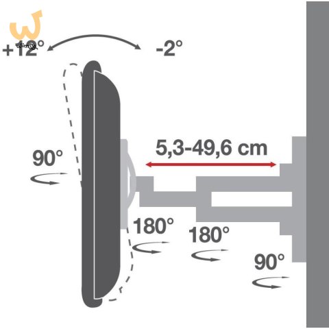 TECHLY UCHWYT ŚCIENNY TV LED/LCD 40-80 CALI 50KG O TECHLY UCHWYT ŚCIENNY TV LED/LCD 40-80 CALI 50KG O