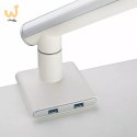 Uchwyt biurkowy gazowy do 1 monitora LED/LCD 17-32" L-19GD ART (2-9kg 2xUSB 3.0 PREMIUM ALU)