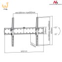 Uchwyt ścienny do telewizora Maclean MC-668 (ścienne, Uchylny; 37" - 70"; max. 40kg)