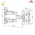 Uchwyt ścienny do telewizora Maclean MC-742 (Obrotowy, Uchylny; 13" - 42"; max. 30kg)
