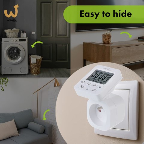 GREENBLUE WŁĄCZNIK CZASOWY- TIMER CYFROWY MAX. OBCIĄŻENIE 16A, IP20 GB605 E GREENBLUE WŁĄCZNIK CZASOWY- TIMER CYFROWY MAX. OBCIĄŻENIE 16A, IP20 GB605 E