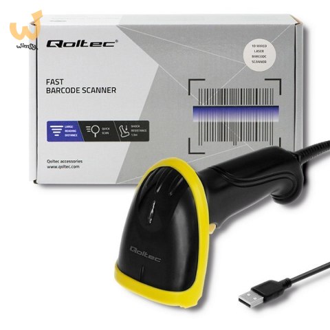 Skaner kodów kreskowych Qoltec 50860 Skaner kodów kreskowych Qoltec 50860