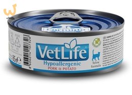 FARMINA Vet Life Hypoallergenic Pork & Potato - mokra karma dla kota - 85 g