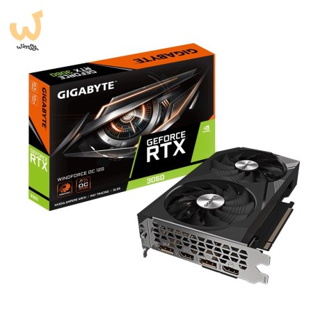 Karta graficzna Gigabyte GeForce RTX 3060 WINDFORCE OC 12GB rev. 2.0 GDDR6 Karta graficzna Gigabyte GeForce RTX 3060 WINDFORCE OC 12GB rev. 2.0 GDDR6