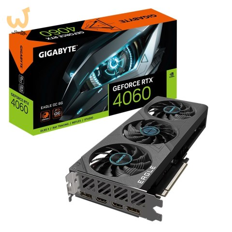 Karta graficzna Gigabyte GeForce RTX 4060 EAGLE OC 8GB GDDR6 Karta graficzna Gigabyte GeForce RTX 4060 EAGLE OC 8GB GDDR6