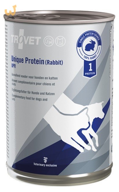 TROVET Unique Protein UPR z królikiem - mokra karma dla psa i kota - 400 g TROVET Unique Protein UPR z królikiem - mokra karma dla psa i kota - 400 g