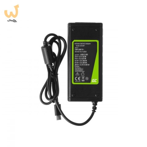 GREEN CELL ZASILACZ / ŁADOWARKA USB-C 65W (AD134P) GREEN CELL ZASILACZ / ŁADOWARKA USB-C 65W (AD134P)
