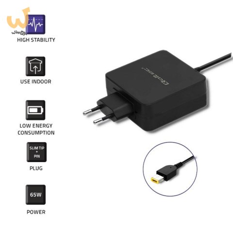 QOLTEC ZASILACZ DO LENOVO | 65W | 20V | 3.25A | SLIM TIP QOLTEC ZASILACZ DO LENOVO | 65W | 20V | 3.25A | SLIM TIP
