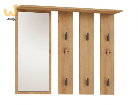 Wieszak + lustro PARMA 100x15xH.81,5 artisan