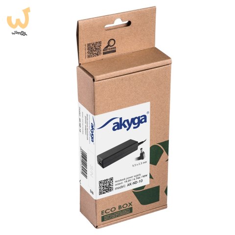 Zasilacz sieciowy Akyga AK-ND-10 do notebooka Acer, Asus, DELL, Lenovo, Toshiba (19 V; 4,74 A; 90W; 5.5 mm x 2.5 mm) Zasilacz sieciowy Akyga AK-ND-10 do notebooka Acer, Asus, DELL, Lenovo, Toshiba (19 V; 4,74 A; 90W; 5.5 mm x 2.5 mm)