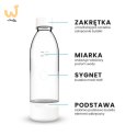 Zestaw dodatkowych butelek do saturatora Dafi PushAir 2x0,7L (białe)