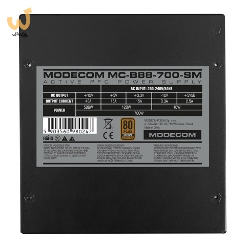 MODECOM ZASILACZ MC-B88-700SM 80+ BRONZE 230V EU