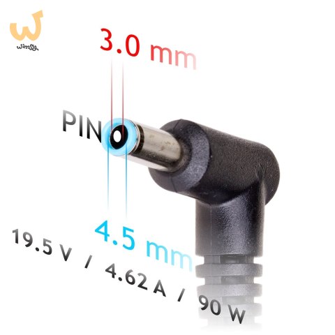 Zasilacz sieciowy Akyga AK-ND-26 do notebooka Compaq, HP (19,5 V; 4,62 A; 90W; 4.5 mm x 3 mm) Zasilacz sieciowy Akyga AK-ND-26 do notebooka Compaq, HP (19,5 V; 4,62 A; 90W; 4.5 mm x 3 mm)