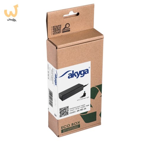 Zasilacz sieciowy Akyga AK-ND-26 do notebooka Compaq, HP (19,5 V; 4,62 A; 90W; 4.5 mm x 3 mm) Zasilacz sieciowy Akyga AK-ND-26 do notebooka Compaq, HP (19,5 V; 4,62 A; 90W; 4.5 mm x 3 mm)