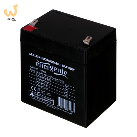 Akumulator uniwersalny GEMBIRD BAT-12V5AH (5000mAh) Akumulator uniwersalny GEMBIRD BAT-12V5AH (5000mAh)