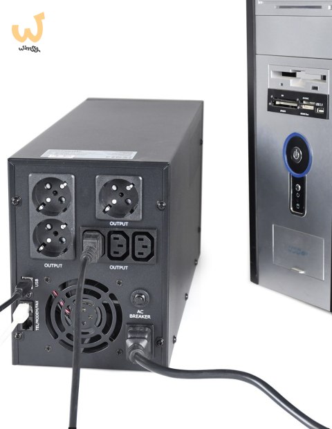 ENERGENIE ZASILACZ AWARYJNY UPS AVR 3000VA LCD, 3X C13, 3X SCHUKO, USB, RJ45 ENERGENIE ZASILACZ AWARYJNY UPS AVR 3000VA LCD, 3X C13, 3X SCHUKO, USB, RJ45