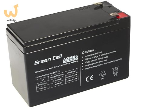 GREEN CELL AKUMULATOR ŻELOWY AGM06 12V 9AH